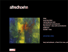 Tablet Screenshot of alfredhoehn.ch